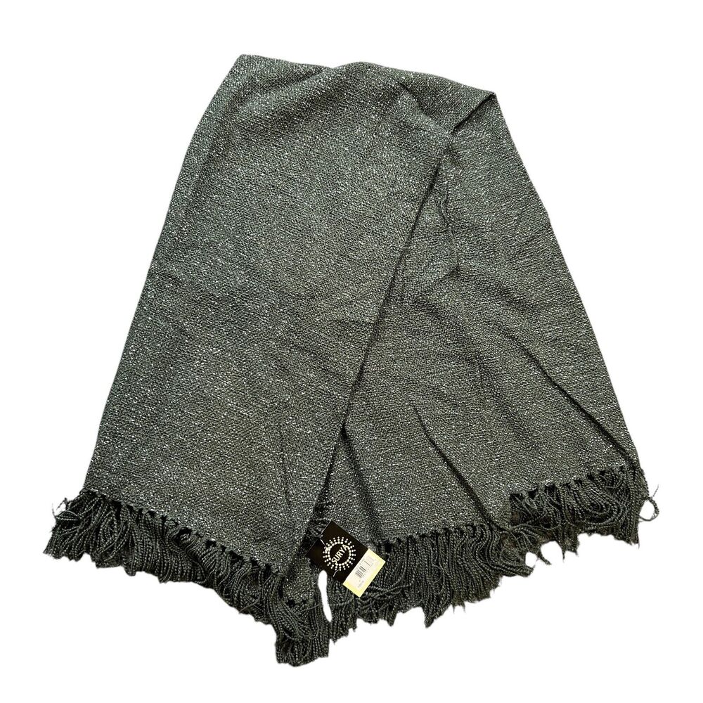 Surya Throw Blanket Charcoal Metallic Tilda Blanket Bedroom Fray Acrylic 50x60
